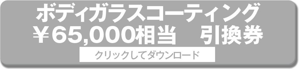 ボディガラスコーティング¥65,000相当引換券